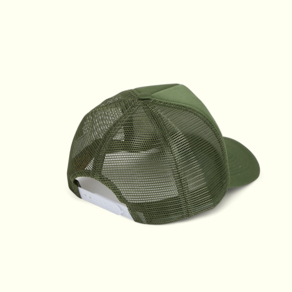 20 EXP NY LOGO TRUCKER CAP "OLIVE GREEN"