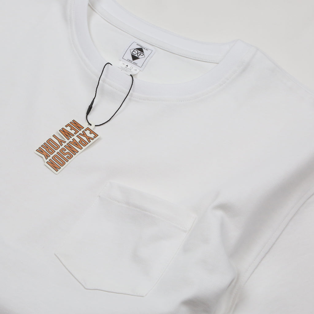 25 EXP POCKET TEE (WHITE)