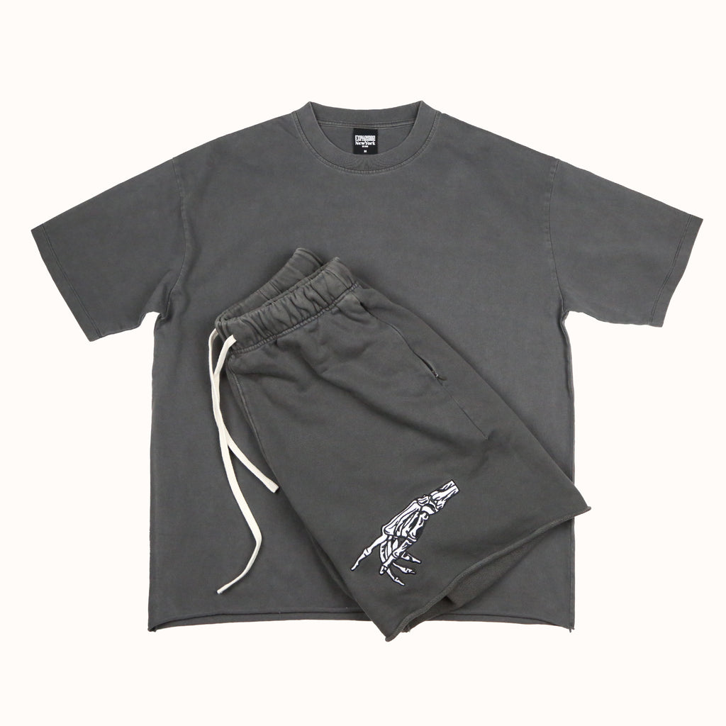 The Creation of Adam Tee & Shorts "GRAY"