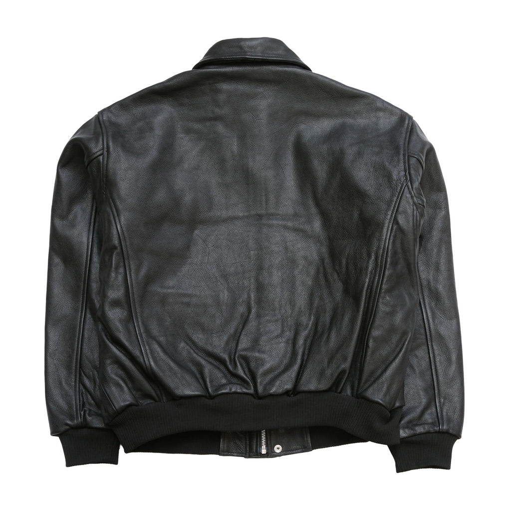 SKYBORN A-2 LEATHER JACKET "BLACK"