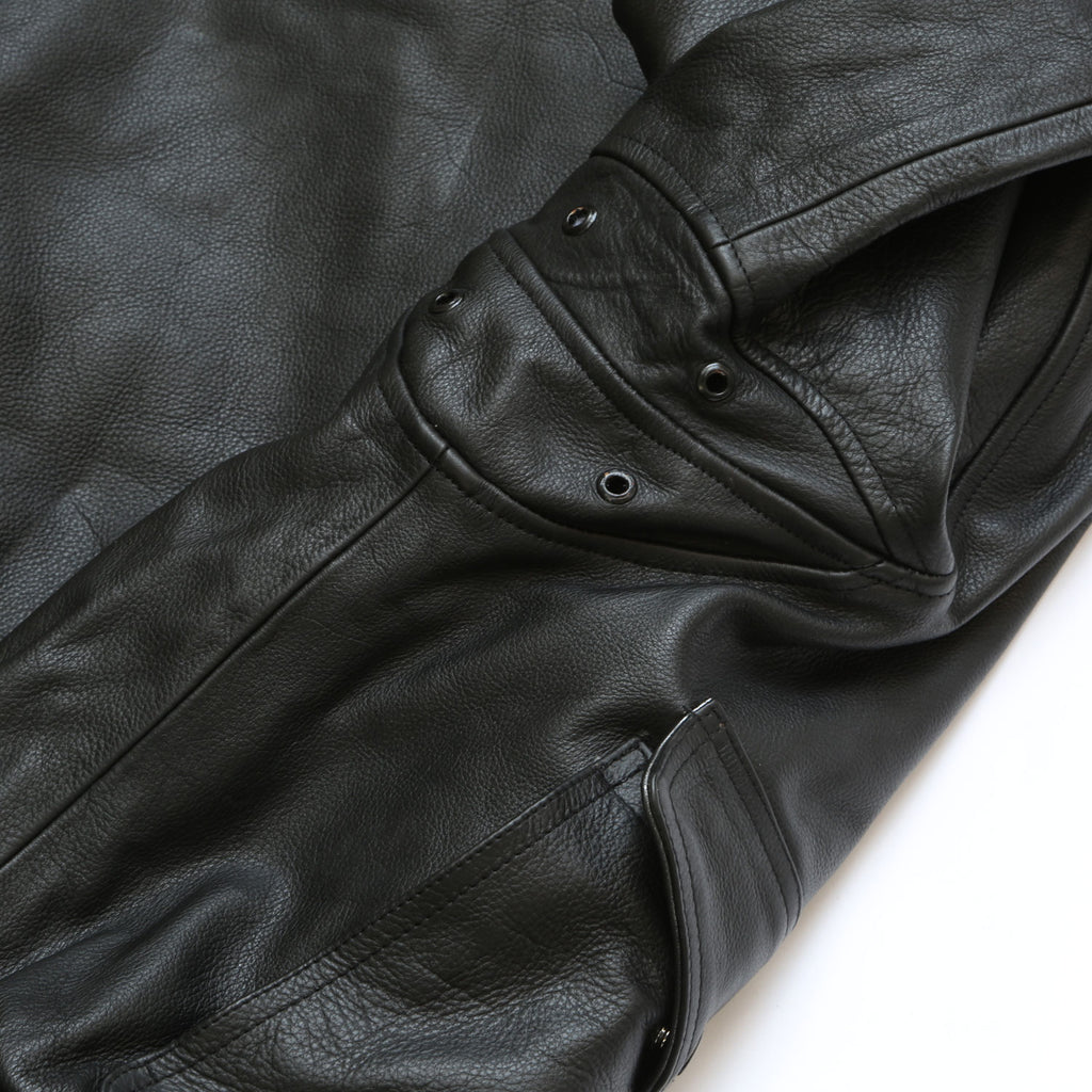 SKYBORN A-2 LEATHER JACKET "BLACK"
