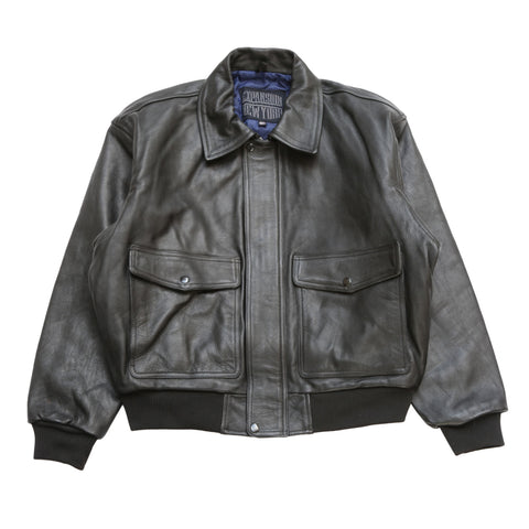 SKYBORN A-2 LEATHER JACKET "BLACK"