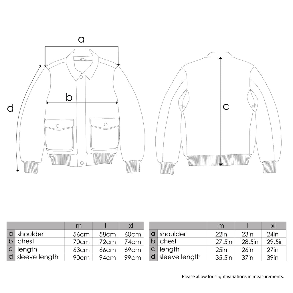 SKYBORN A-2 LEATHER JACKET "BLACK"
