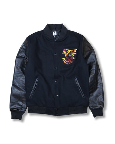 2233J PHOENIX Varsity Back Leather Jacket